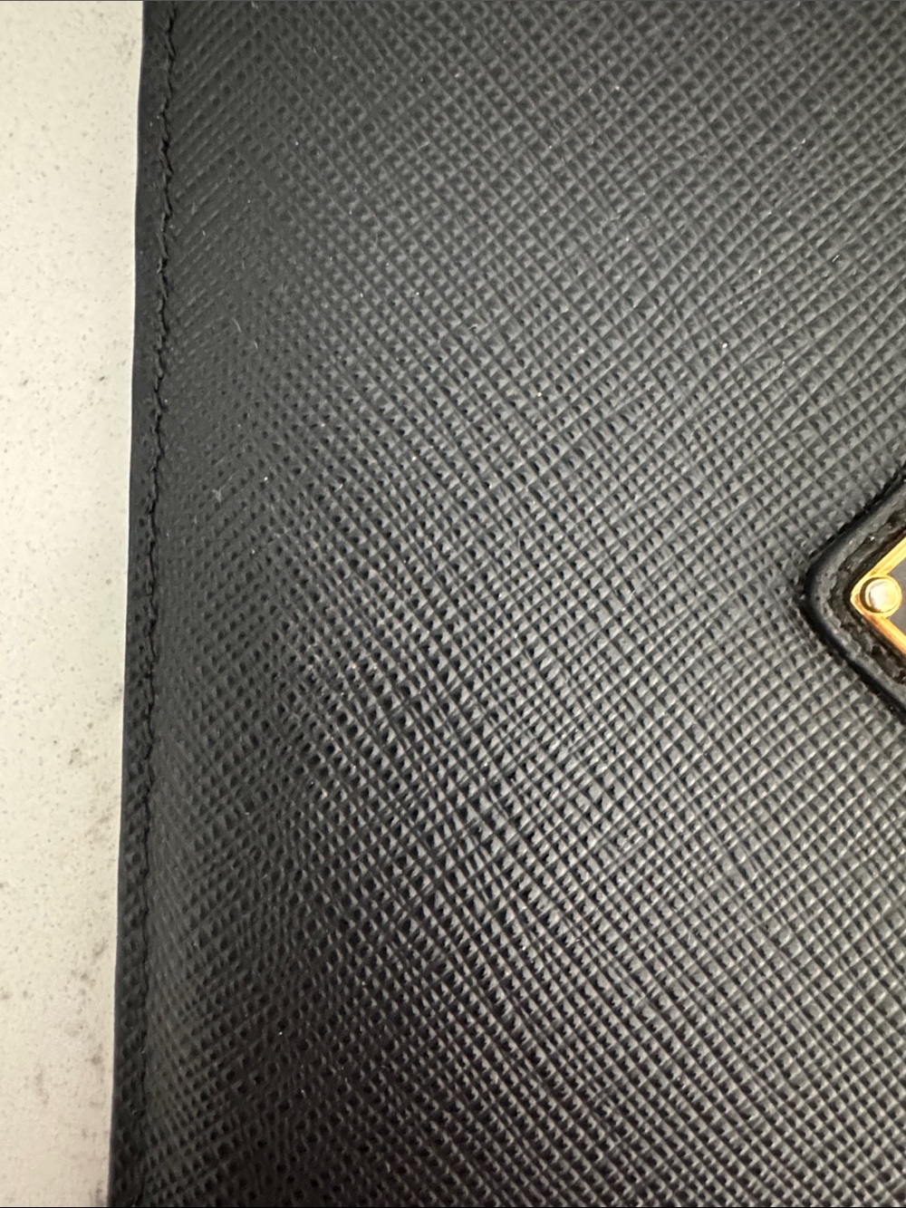 Prada Black Saffiano Leather Card Holder - Picture 7 of 13